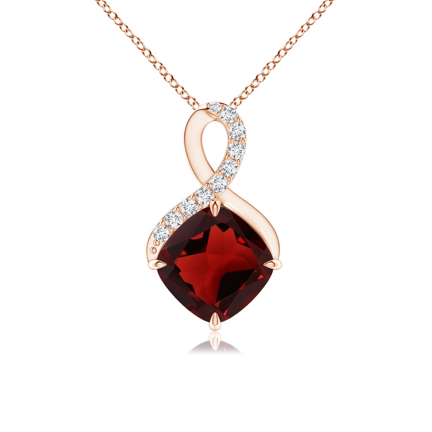 AAA - Garnet / 1.41 CT / 14 KT Rose Gold