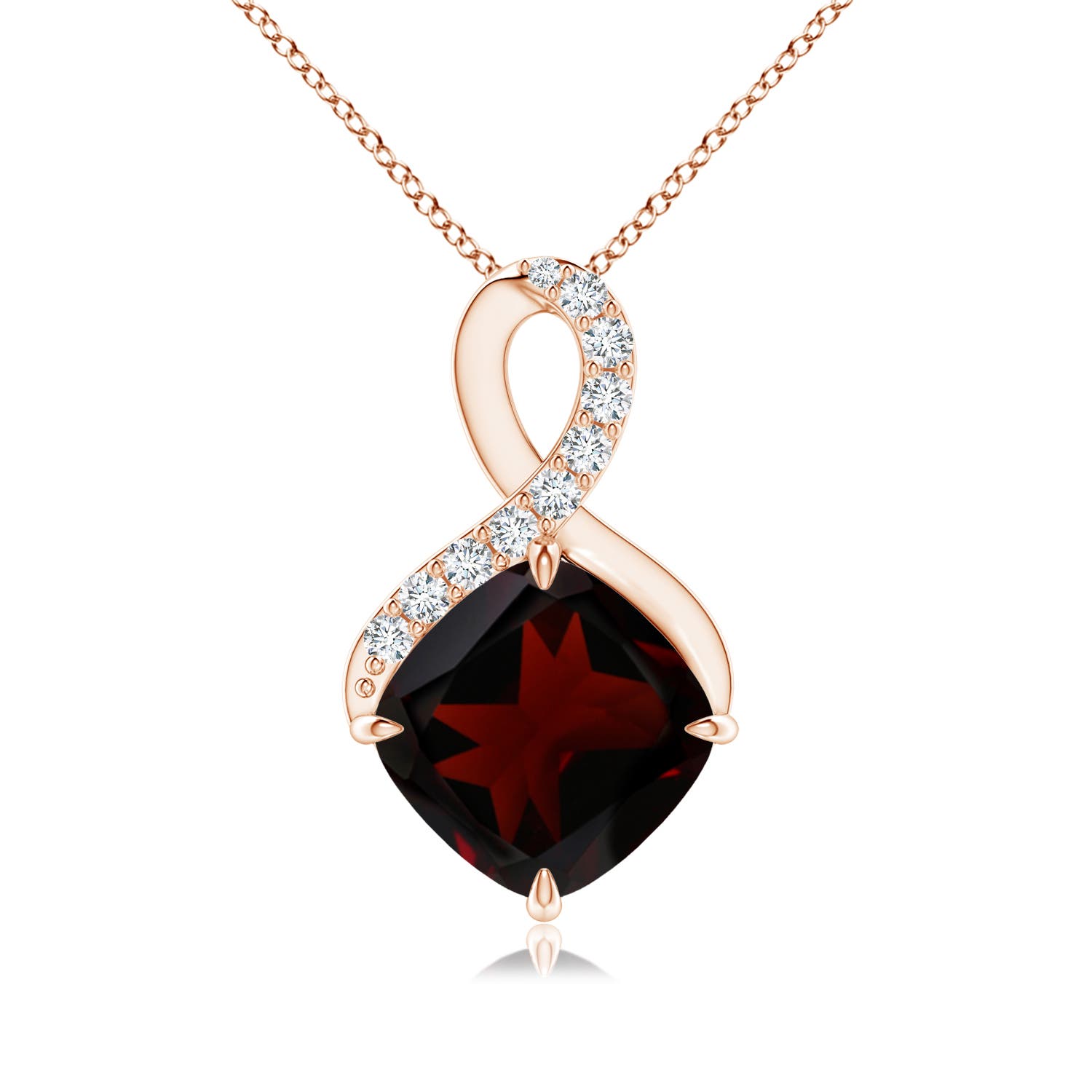 A - Garnet / 2.59 CT / 14 KT Rose Gold