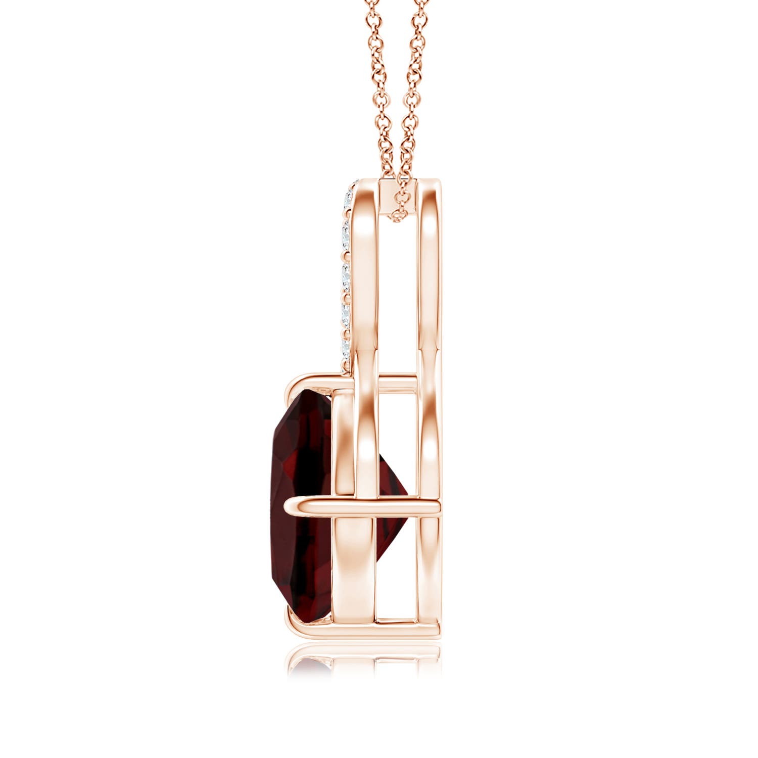 AAA - Garnet / 2.59 CT / 14 KT Rose Gold