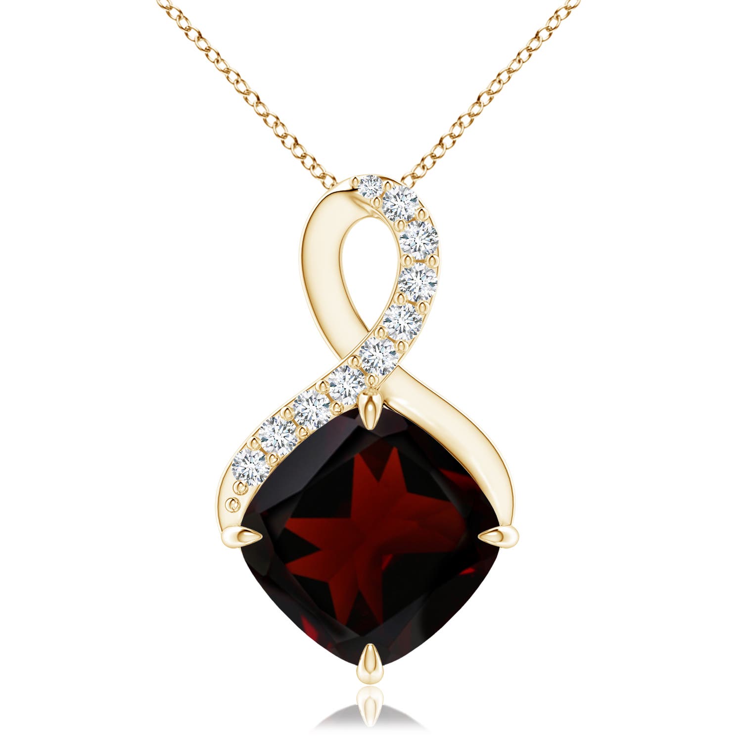 A - Garnet / 3.71 CT / 14 KT Yellow Gold