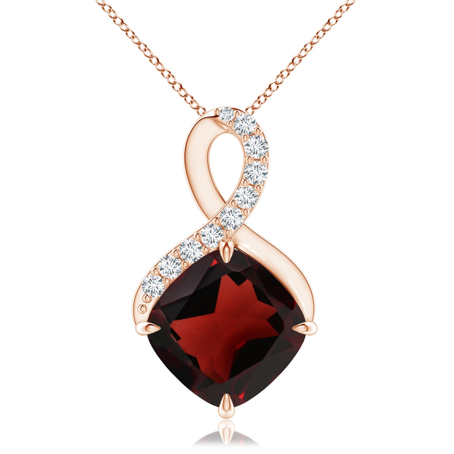 AA - Garnet / 3.71 CT / 14 KT Rose Gold