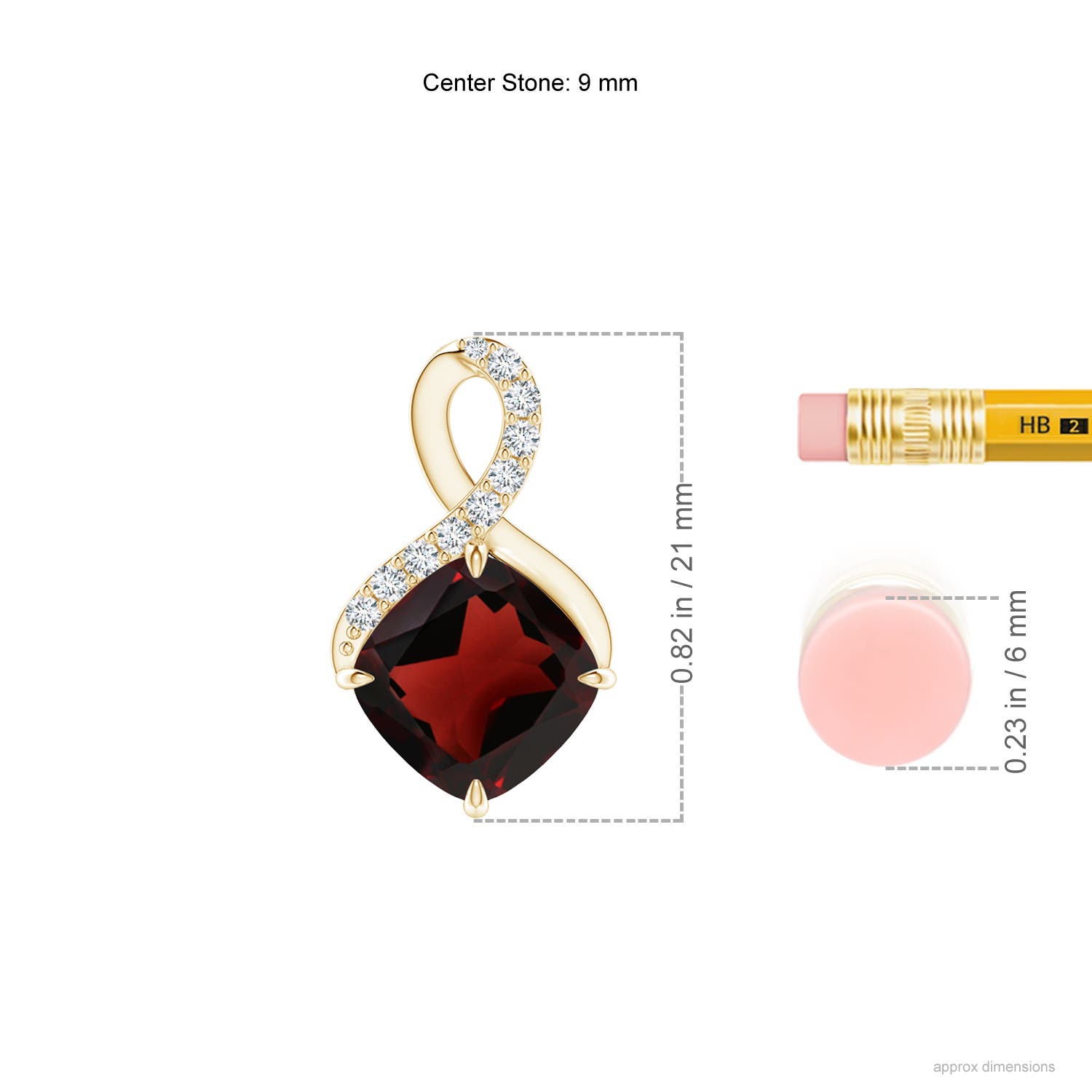 AA - Garnet / 3.71 CT / 14 KT Yellow Gold