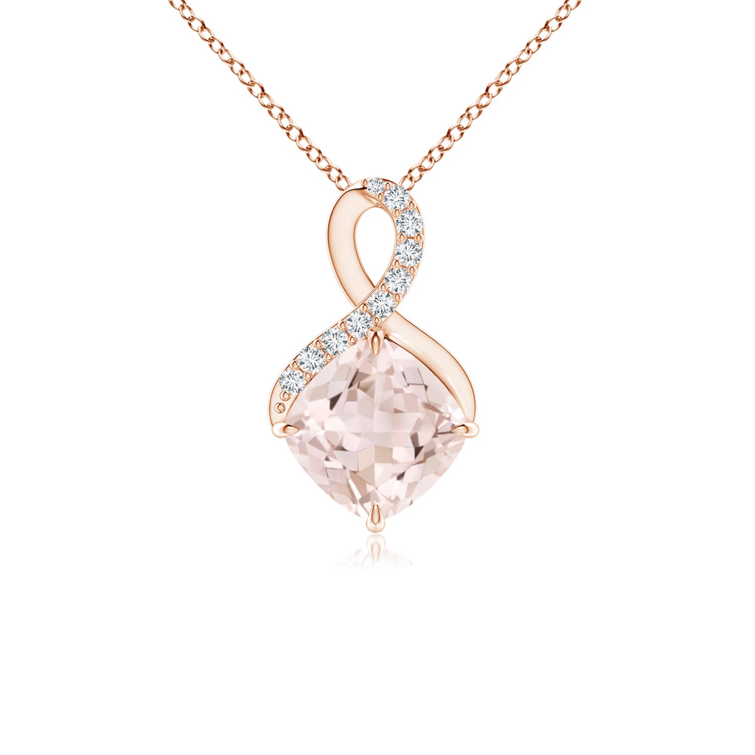 A - Morganite / 0.79 CT / 14 KT Rose Gold