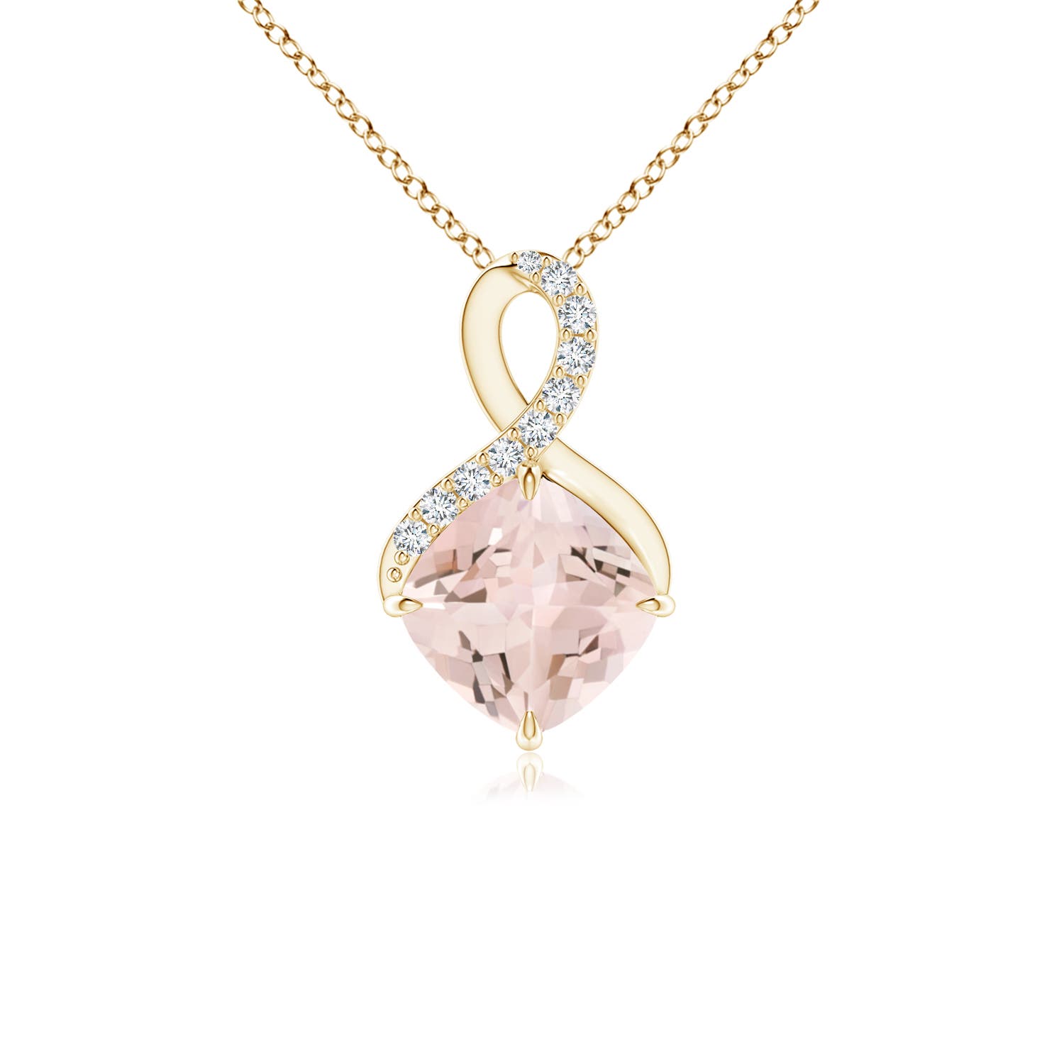 AA - Morganite / 0.79 CT / 14 KT Yellow Gold