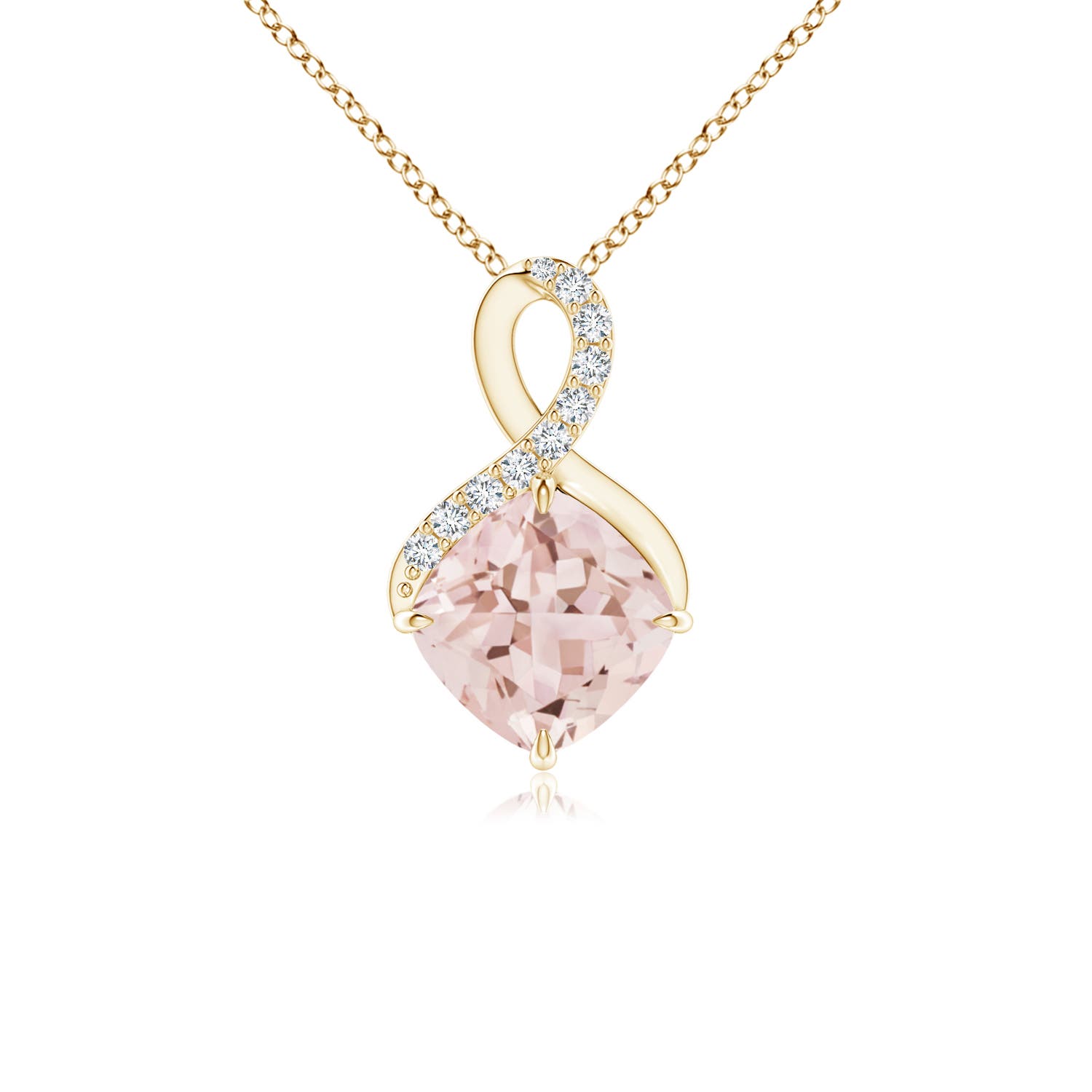 AAA - Morganite / 0.79 CT / 14 KT Yellow Gold