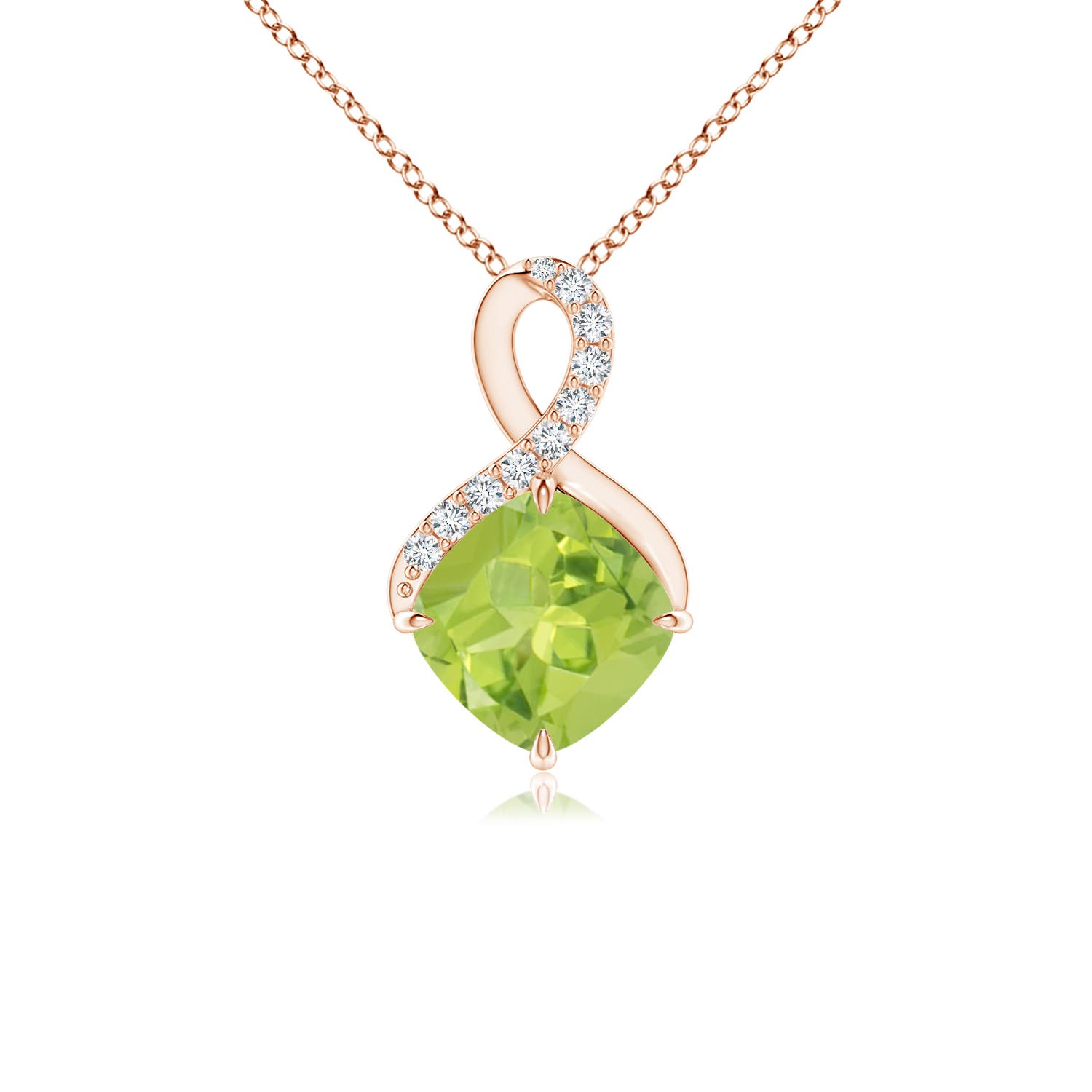 AA - Peridot / 1.14 CT / 14 KT Rose Gold