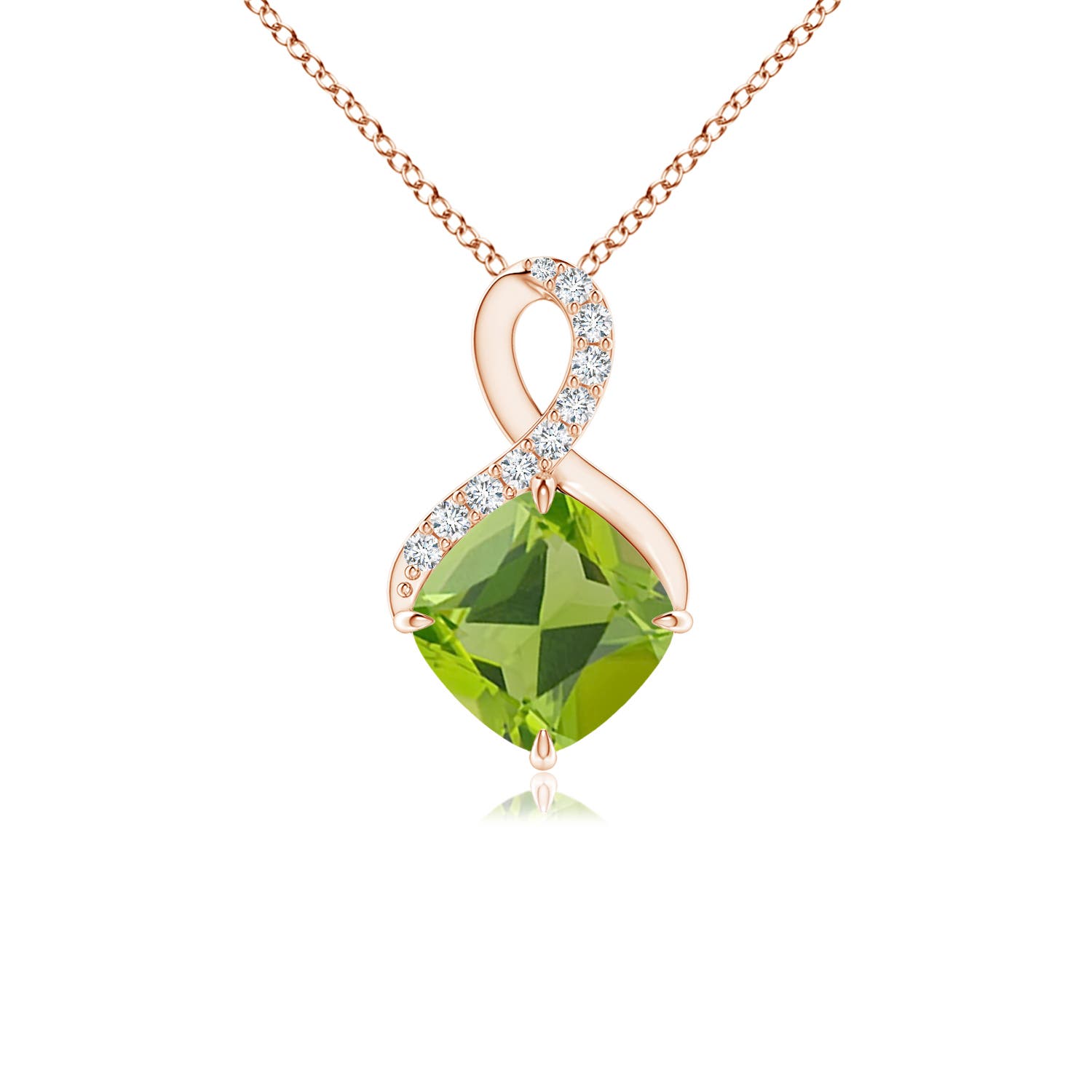 AAA - Peridot / 1.14 CT / 14 KT Rose Gold