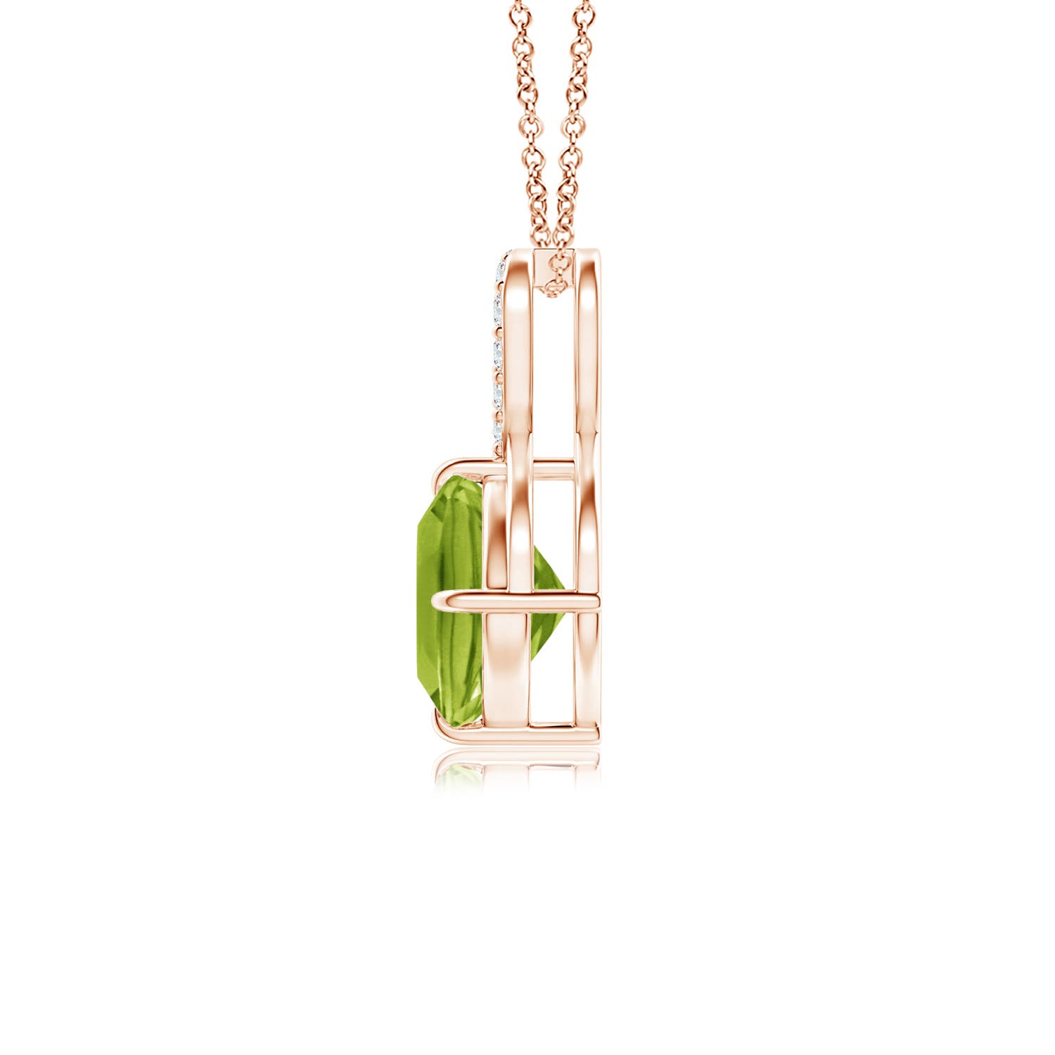 AAA - Peridot / 1.14 CT / 14 KT Rose Gold