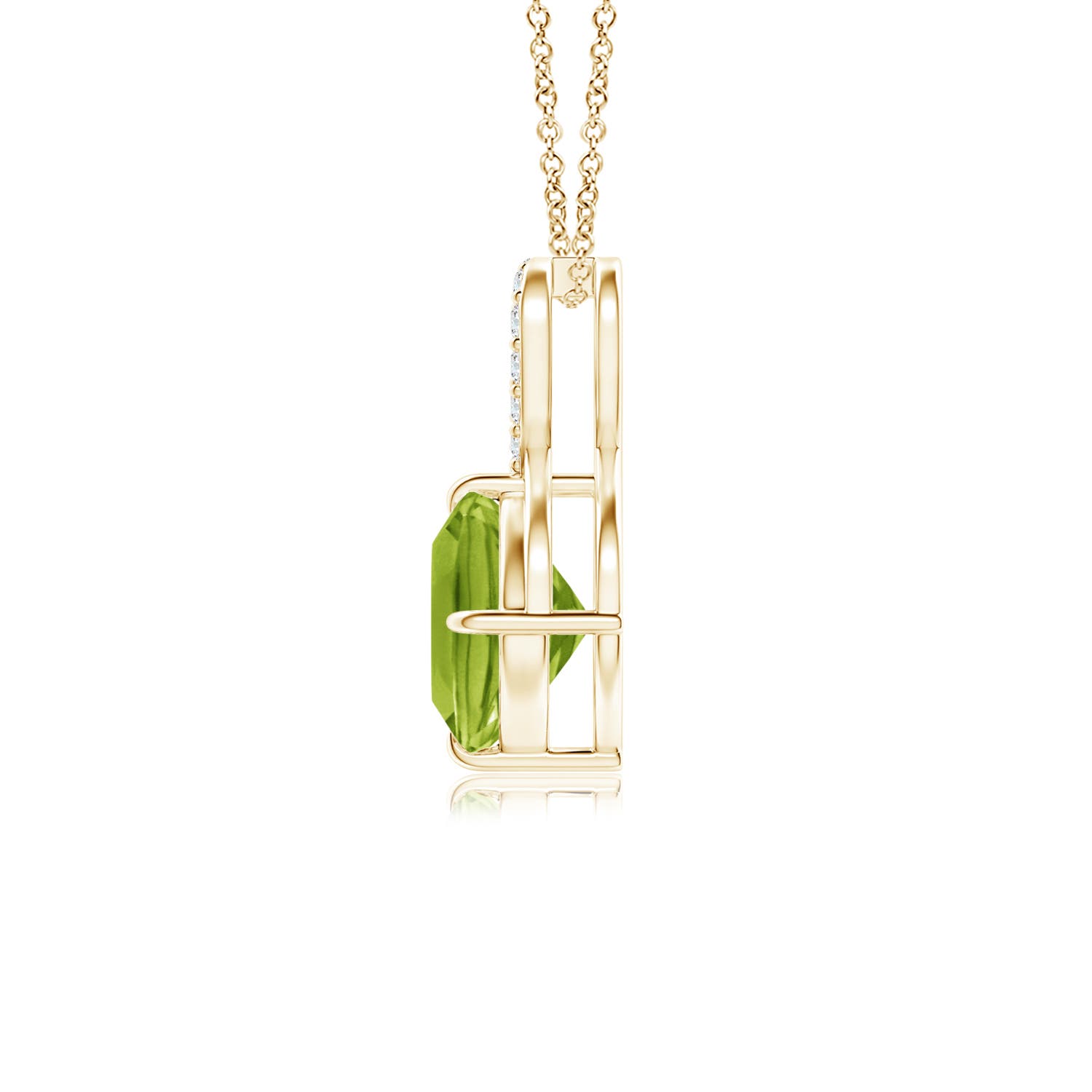 AAA - Peridot / 1.14 CT / 14 KT Yellow Gold