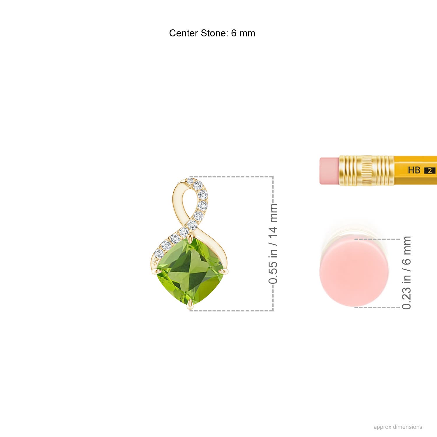 AAA - Peridot / 1.14 CT / 14 KT Yellow Gold