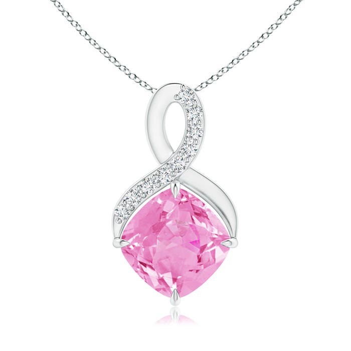 A - Pink Sapphire / 0.94 CT / 14 KT White Gold