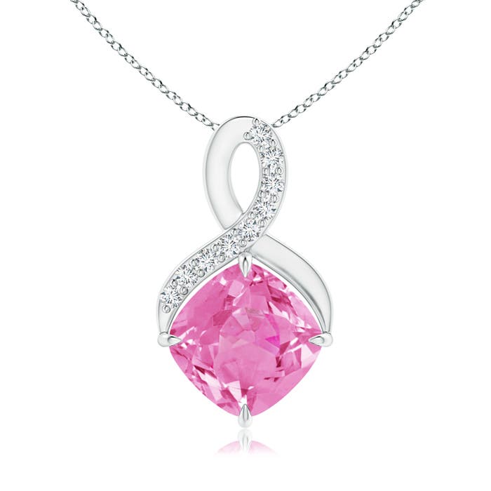 AA - Pink Sapphire / 0.94 CT / 14 KT White Gold