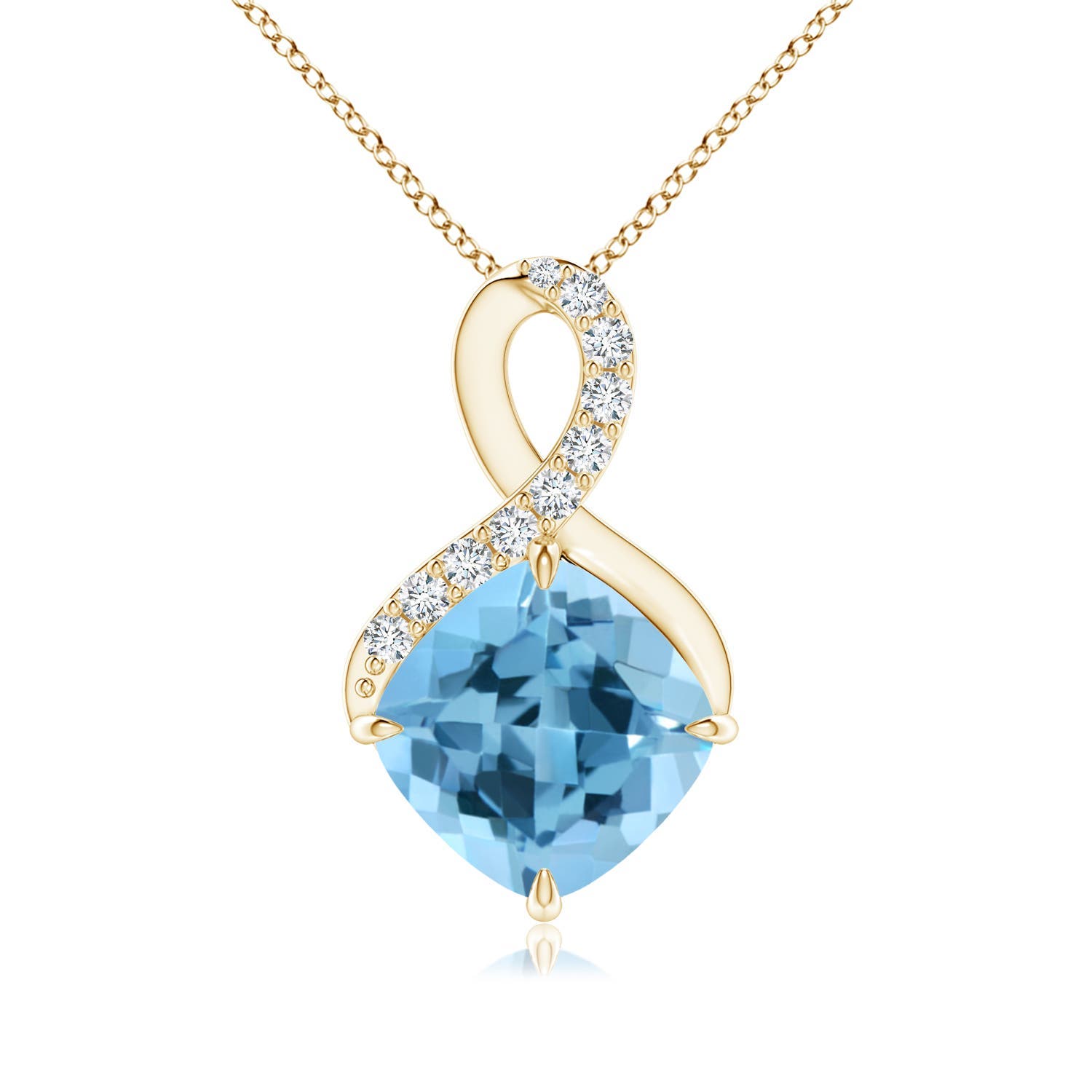 A - Swiss Blue Topaz / 2.59 CT / 14 KT Yellow Gold