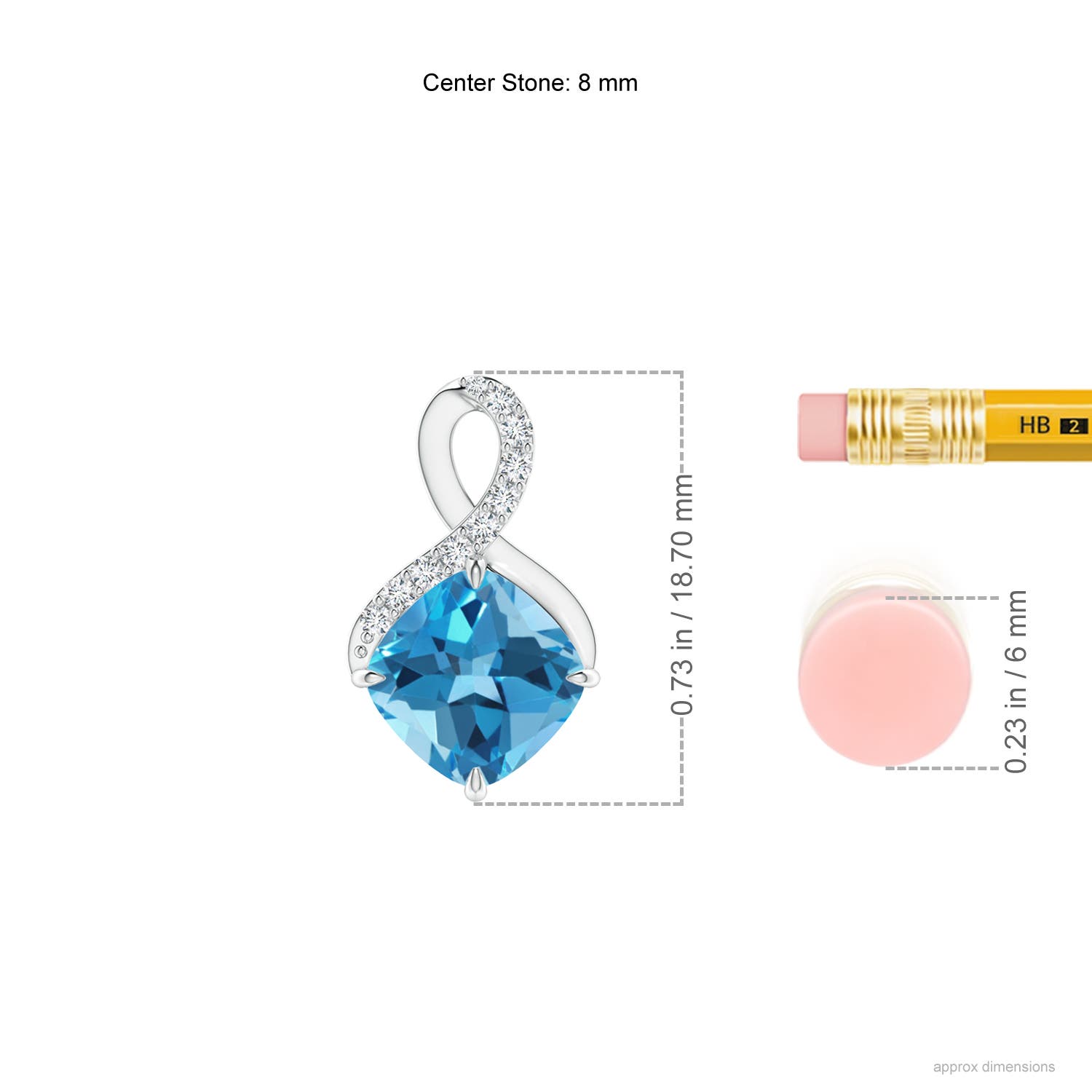 AA - Swiss Blue Topaz / 2.59 CT / 14 KT White Gold