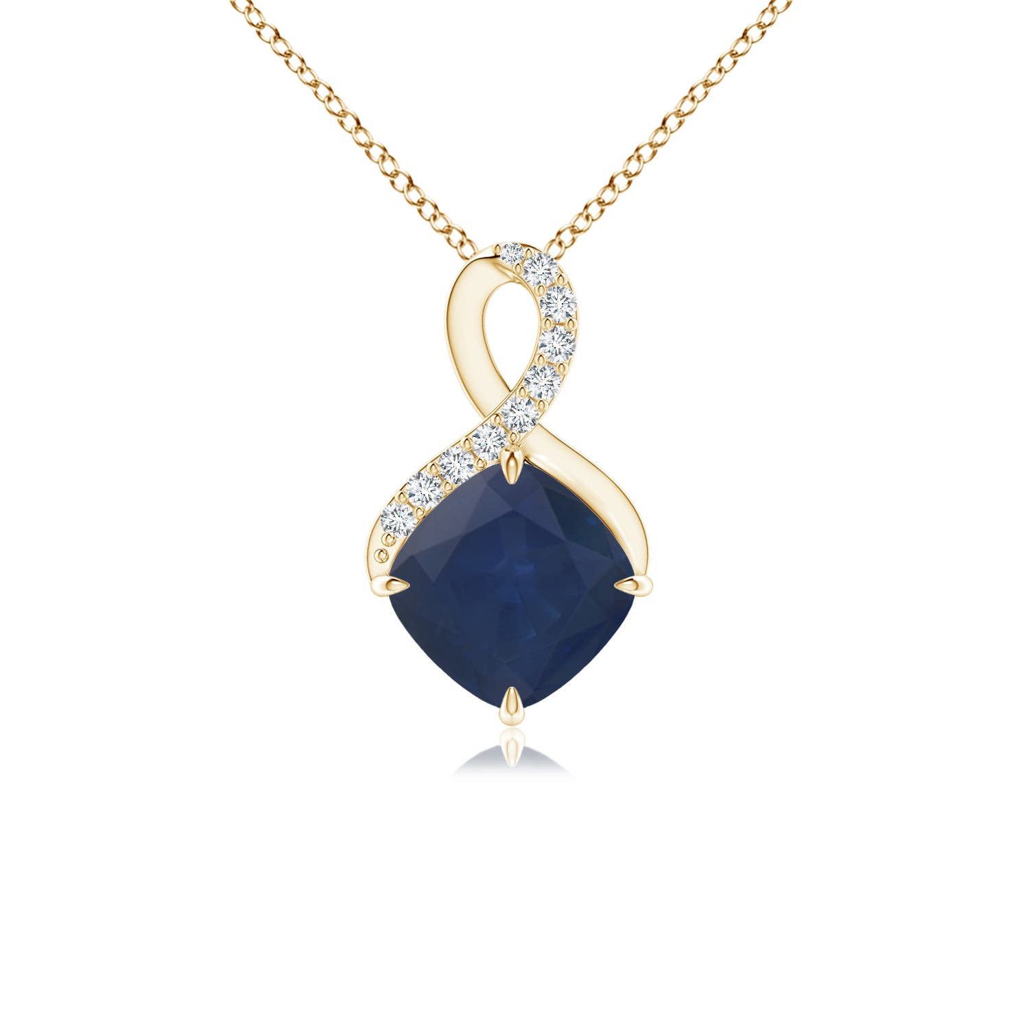 A - Blue Sapphire / 1.04 CT / 14 KT Yellow Gold