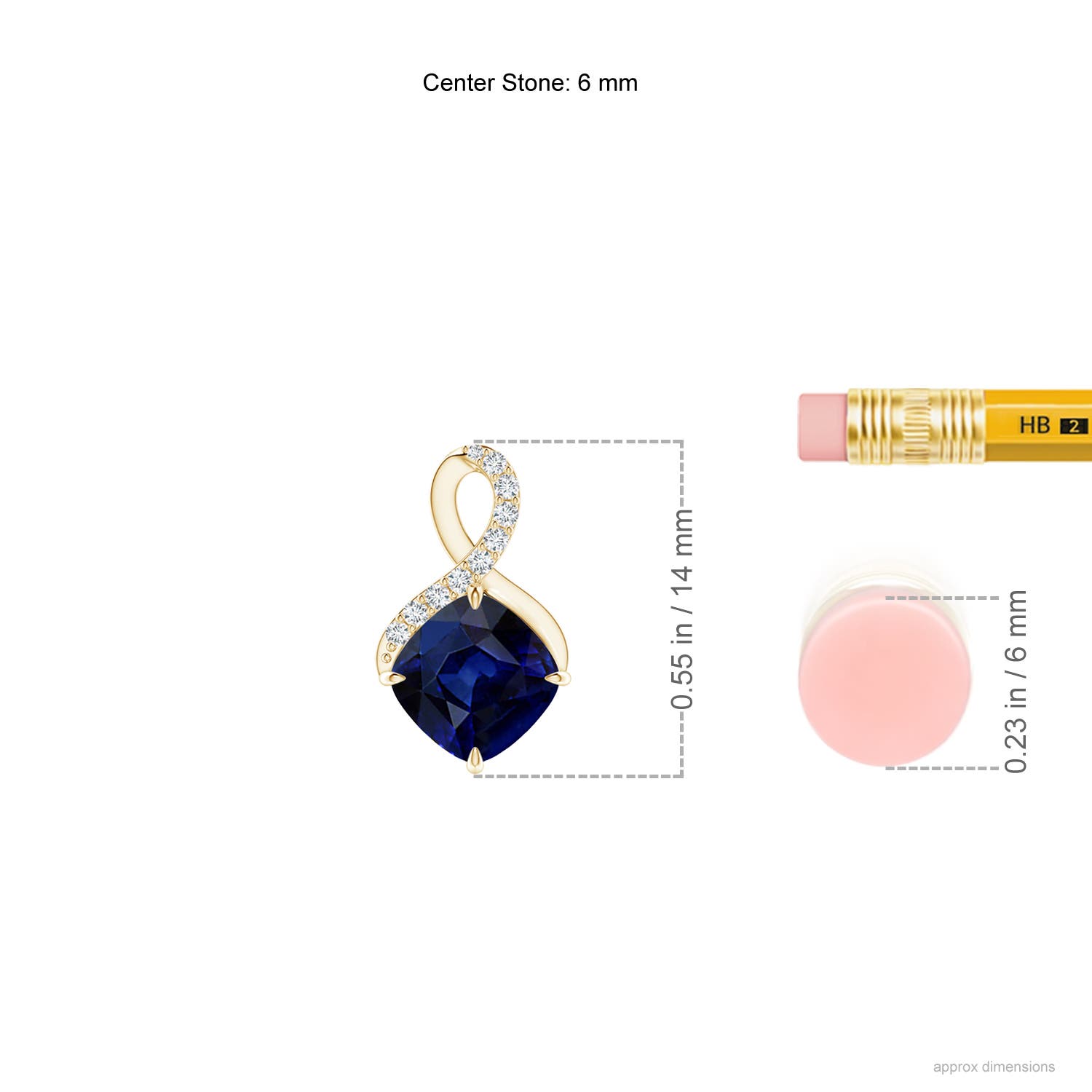 AAA - Blue Sapphire / 1.04 CT / 14 KT Yellow Gold