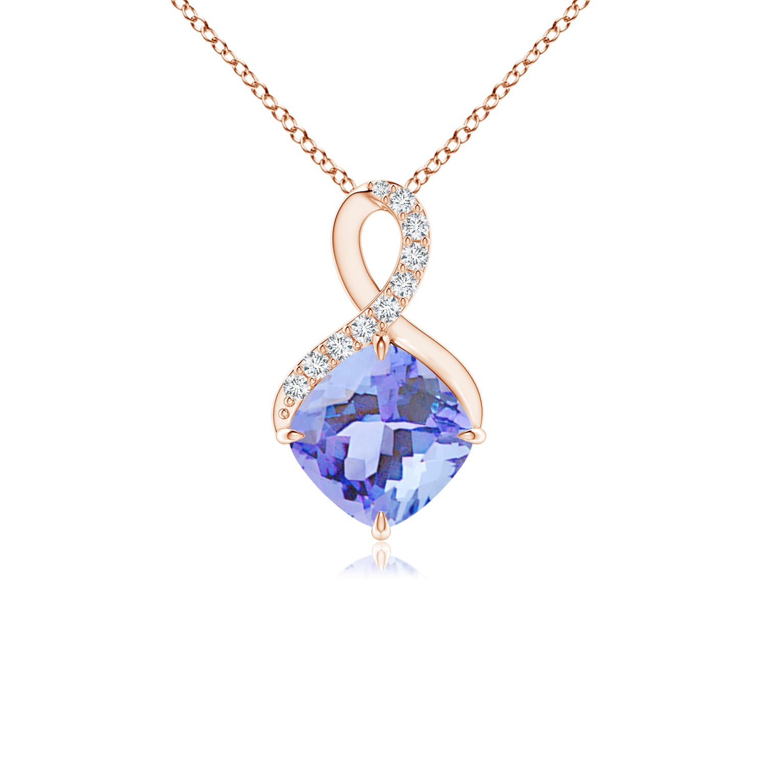 A - Tanzanite / 1.09 CT / 14 KT Rose Gold