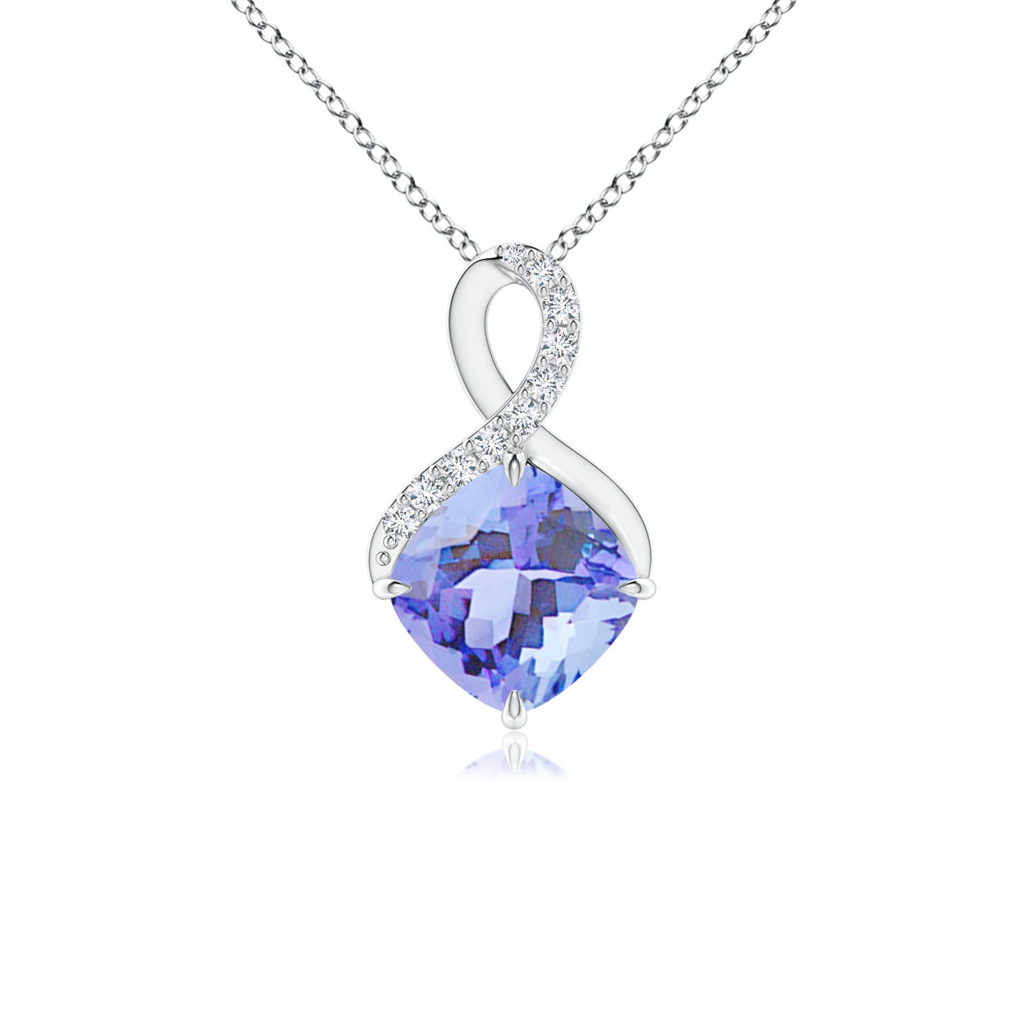 A - Tanzanite / 1.09 CT / 14 KT White Gold