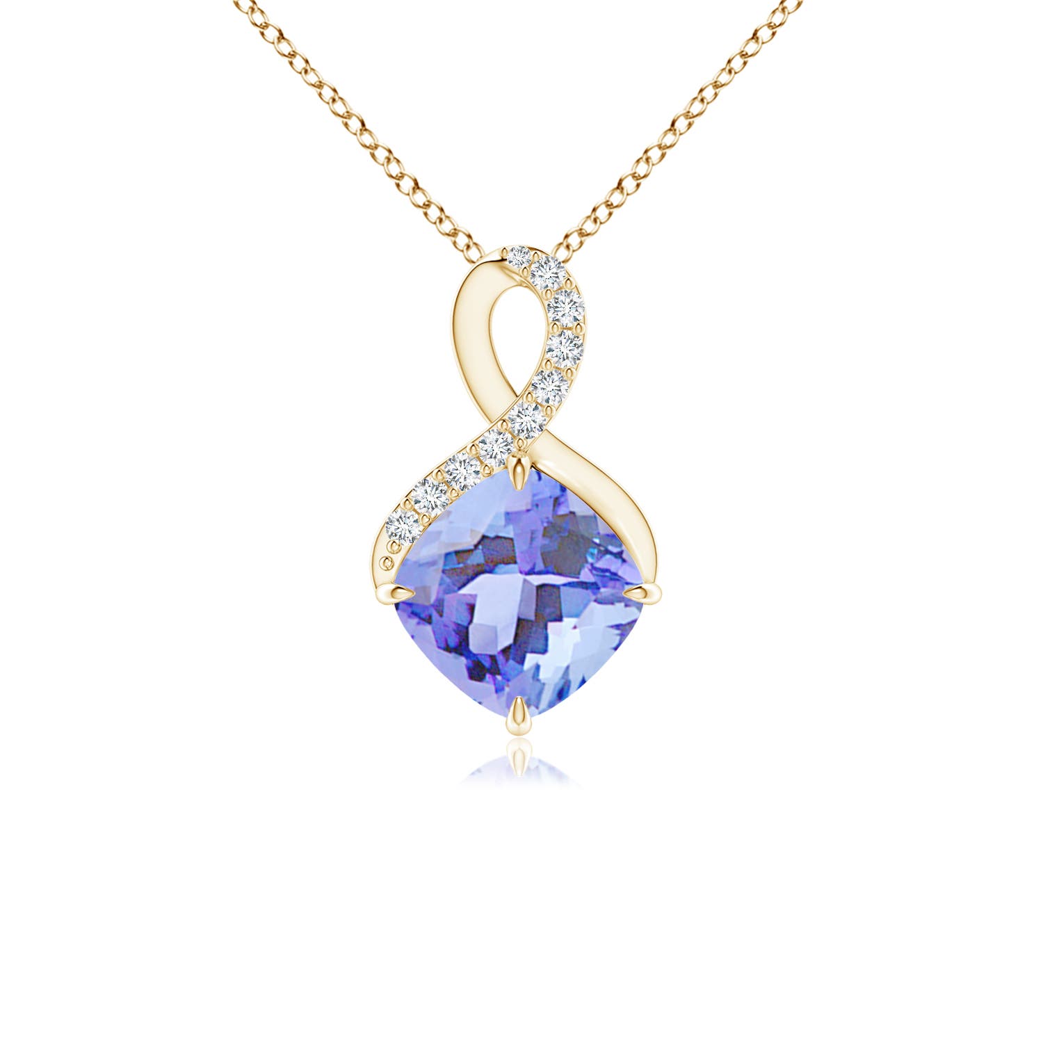 A - Tanzanite / 1.09 CT / 14 KT Yellow Gold