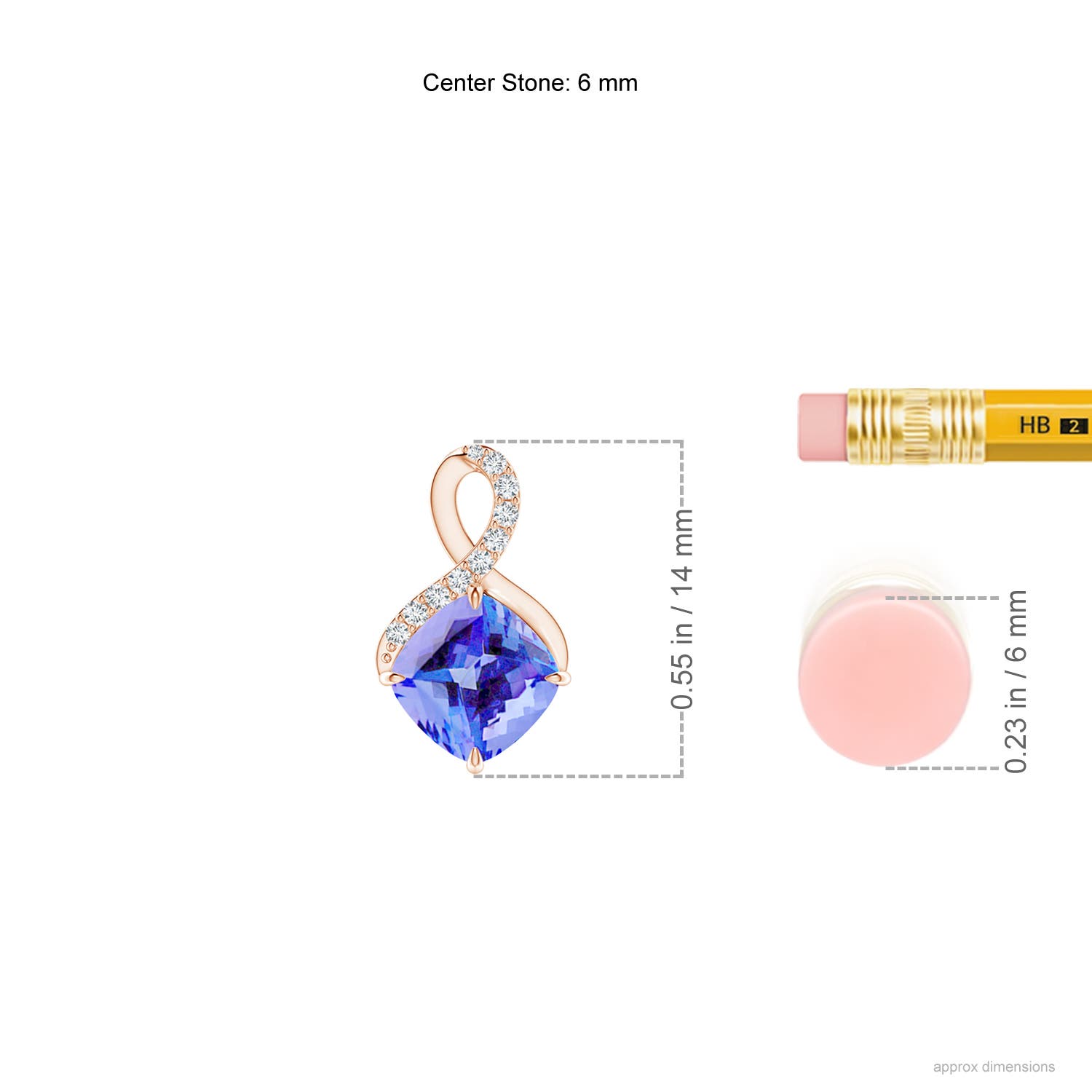 AA - Tanzanite / 1.09 CT / 14 KT Rose Gold