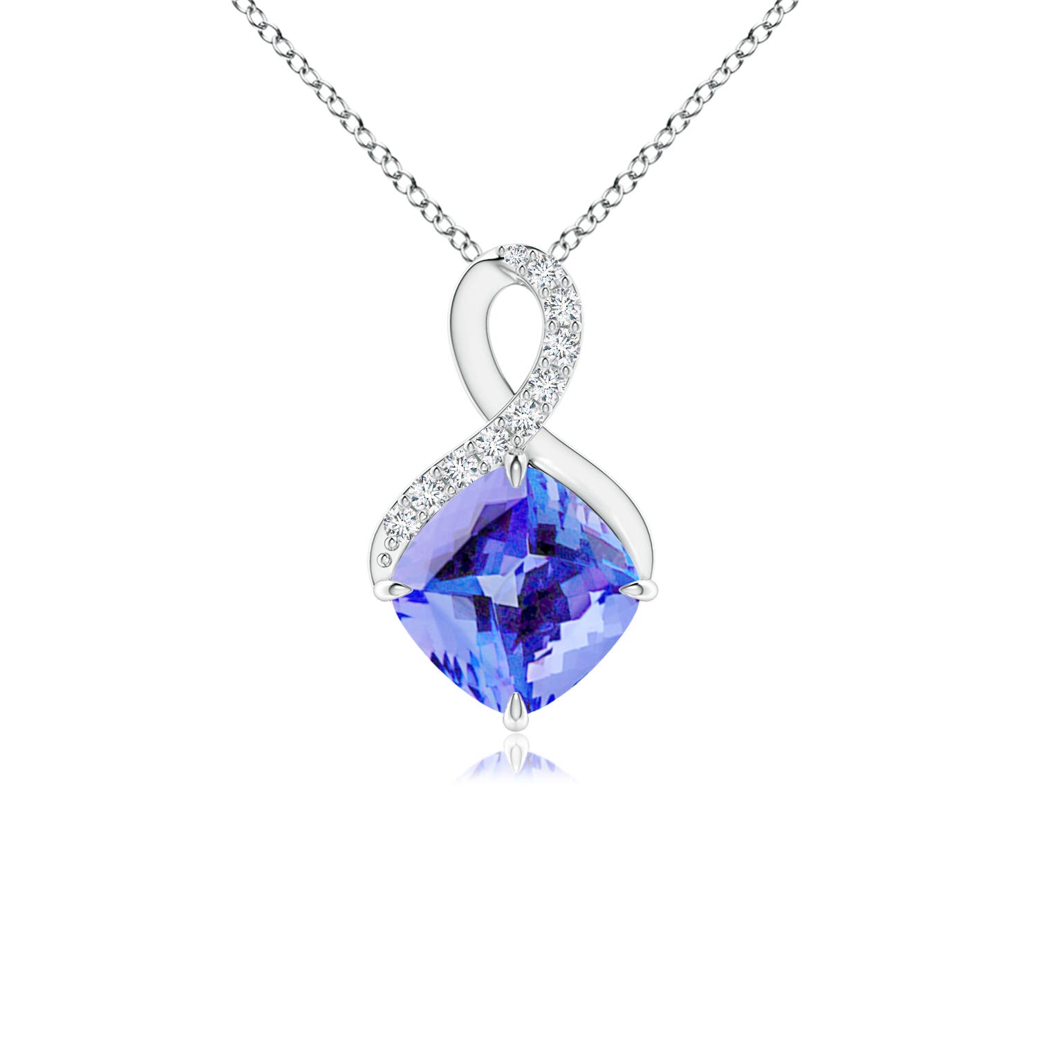 AA - Tanzanite / 1.09 CT / 14 KT White Gold