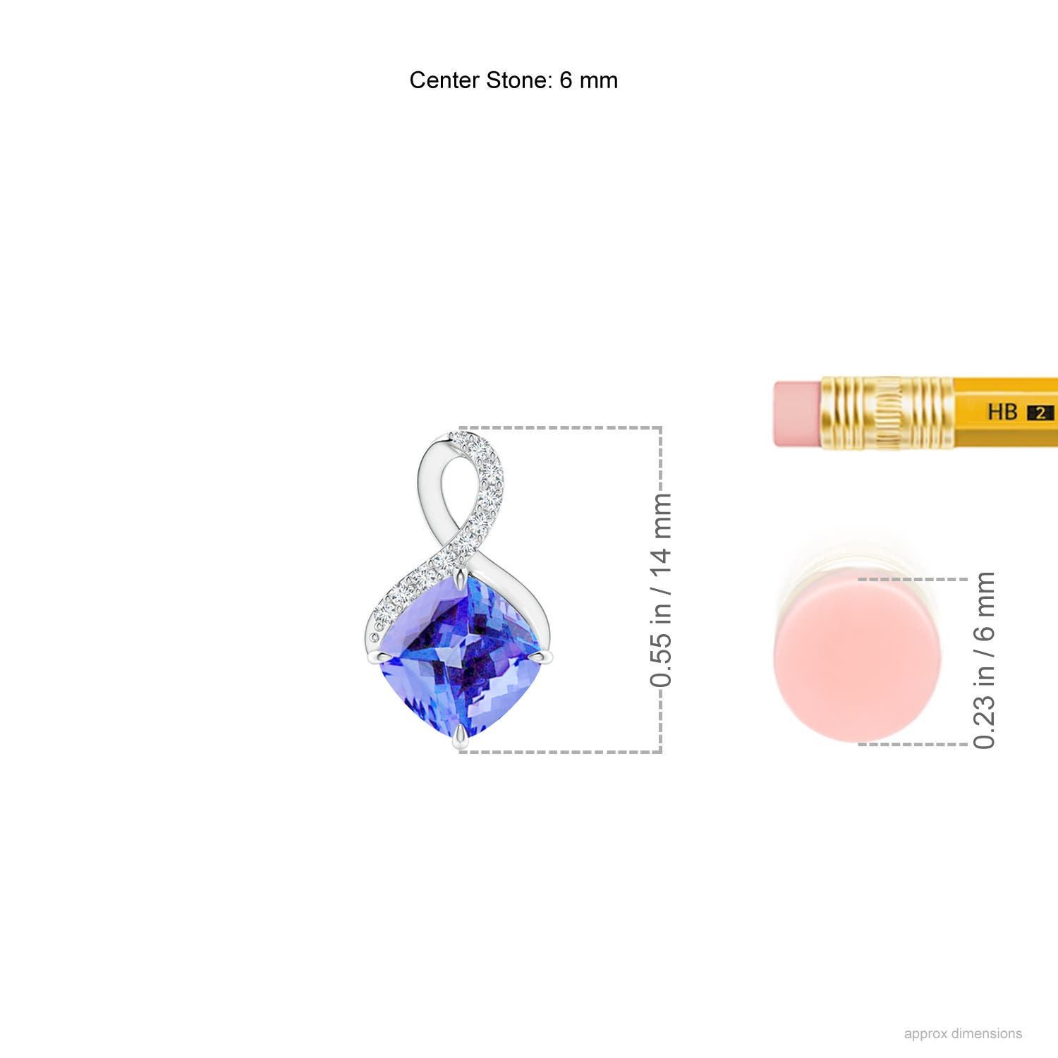 AA - Tanzanite / 1.09 CT / 14 KT White Gold