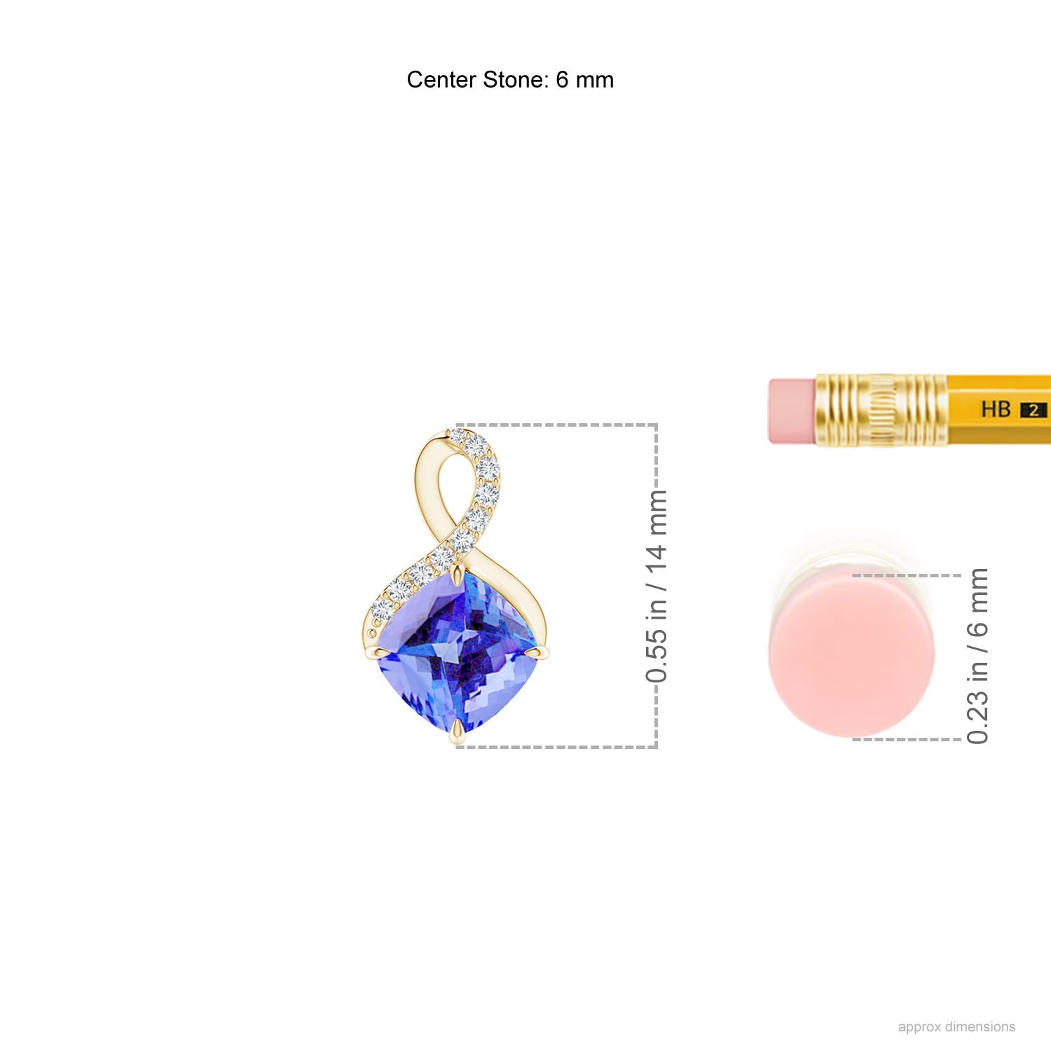 AA - Tanzanite / 1.09 CT / 14 KT Yellow Gold