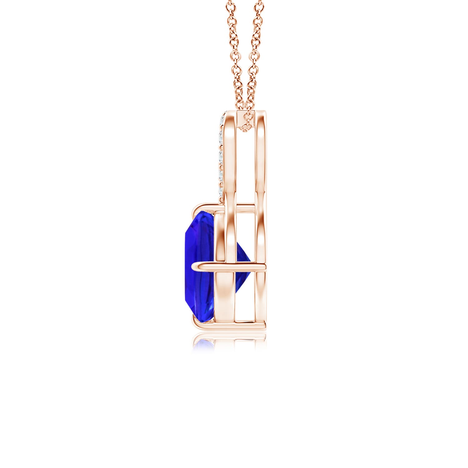 AAA - Tanzanite / 1.09 CT / 14 KT Rose Gold