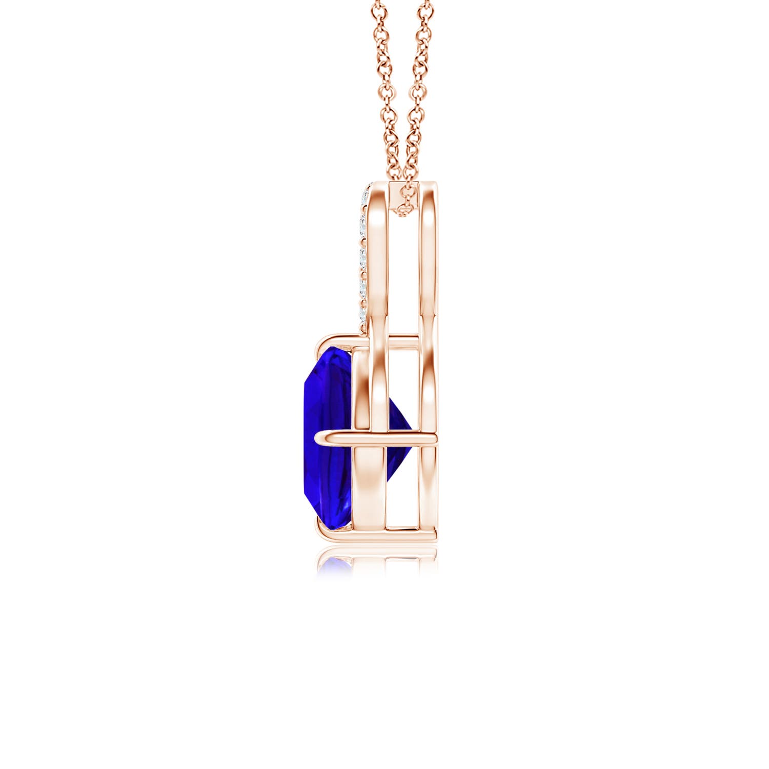 AAAA - Tanzanite / 1.09 CT / 14 KT Rose Gold