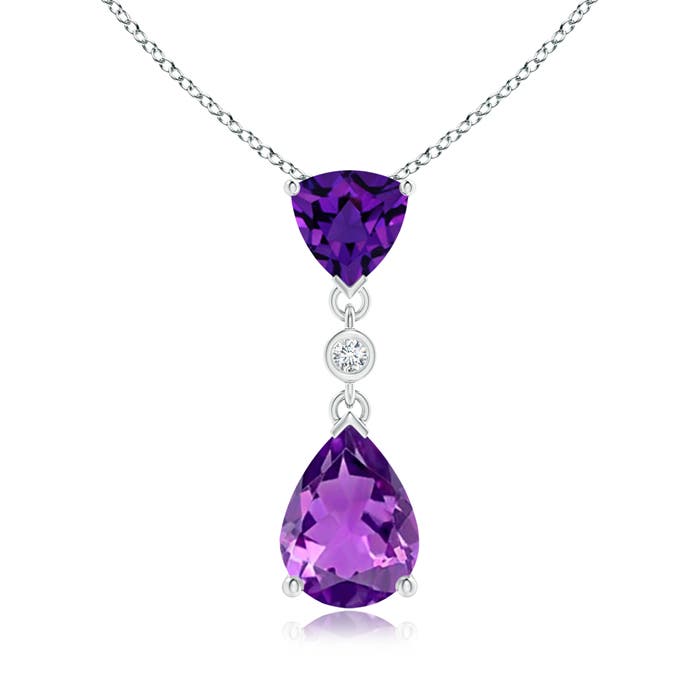 AAAA - Amethyst / 1.41 CT / 14 KT White Gold