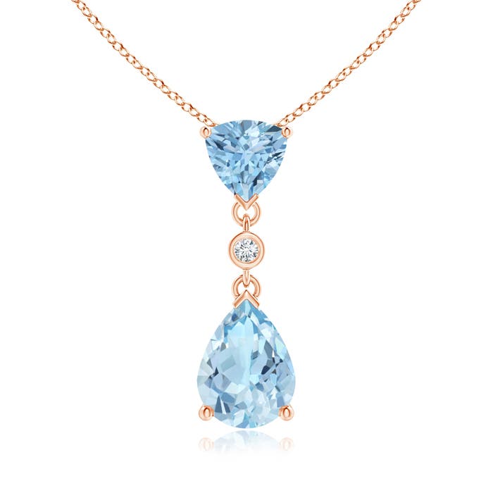 AAA - Aquamarine / 1.21 CT / 14 KT Rose Gold