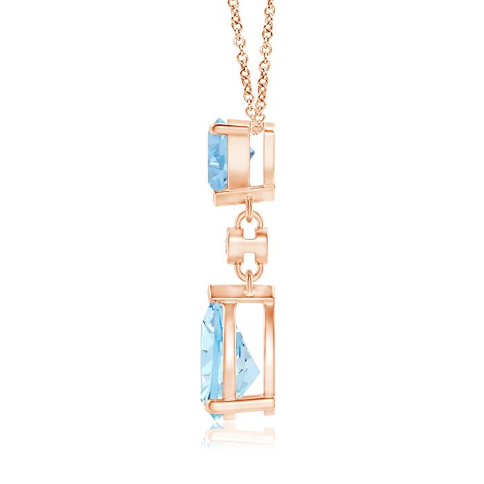 AAA - Aquamarine / 1.21 CT / 14 KT Rose Gold