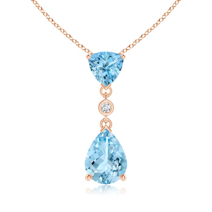 AAAA - Aquamarine / 1.21 CT / 14 KT Rose Gold