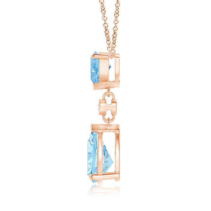 AAAA - Aquamarine / 1.21 CT / 14 KT Rose Gold