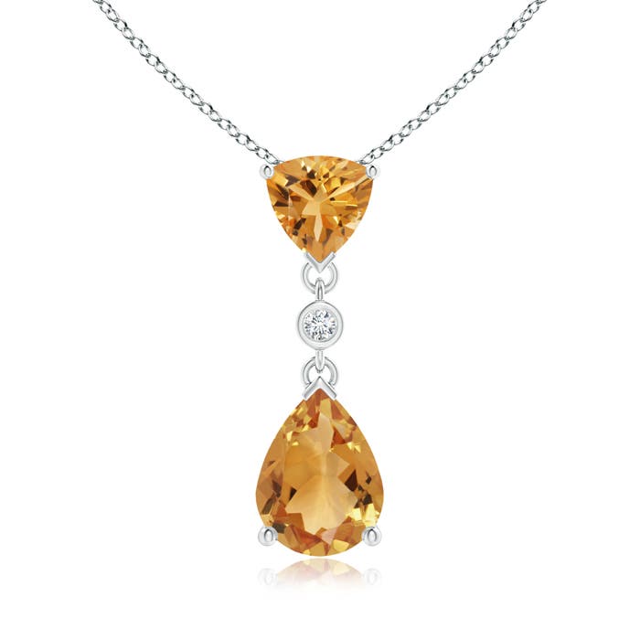 A - Citrine / 1.39 CT / 14 KT White Gold