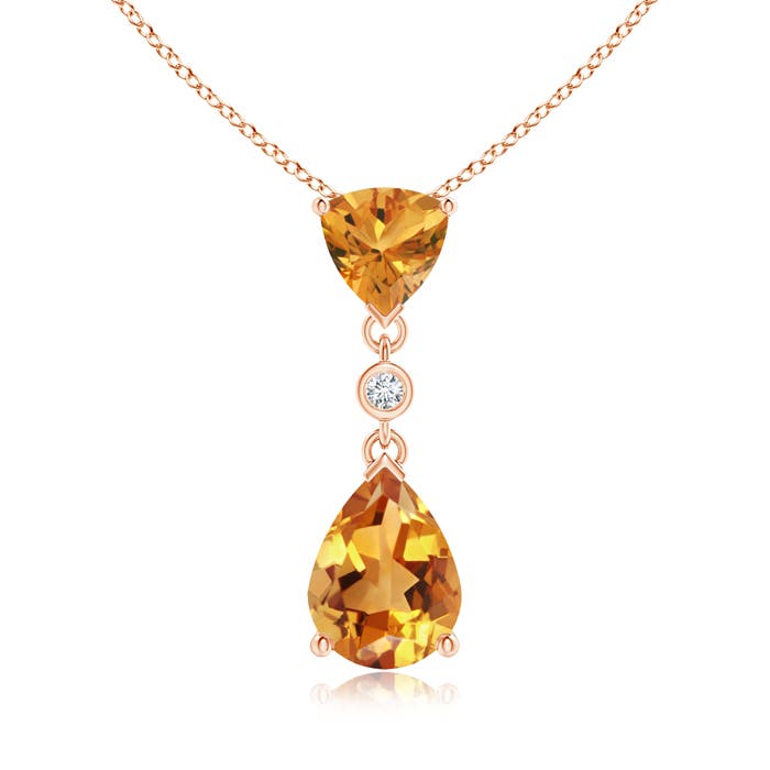 AA - Citrine / 1.39 CT / 14 KT Rose Gold