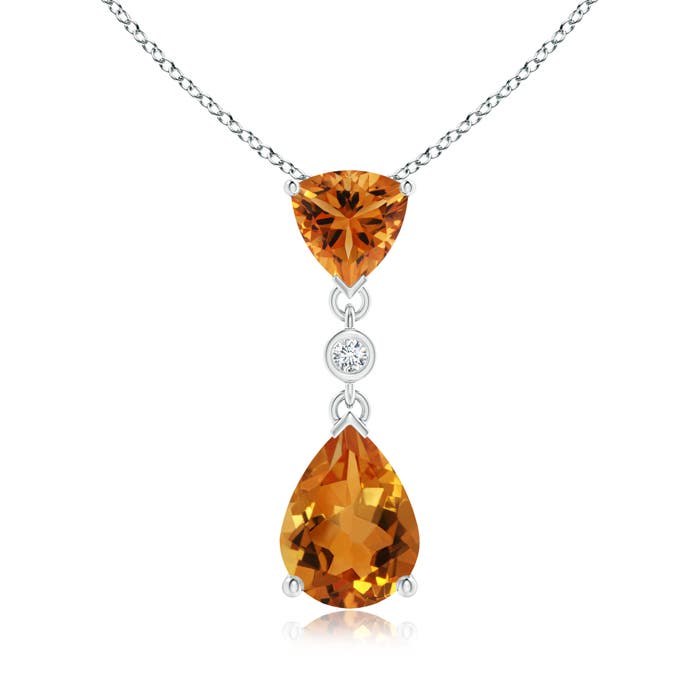 AAA - Citrine / 1.39 CT / 14 KT White Gold