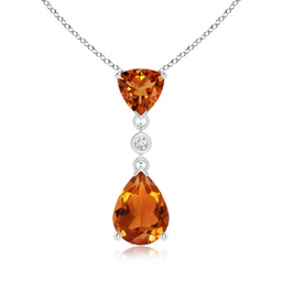 Dangle Silver Citrine Necklaces & Pendants