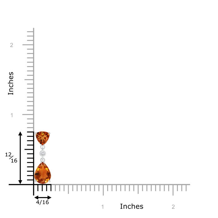 AAAA - Citrine / 1.39 CT / 14 KT White Gold