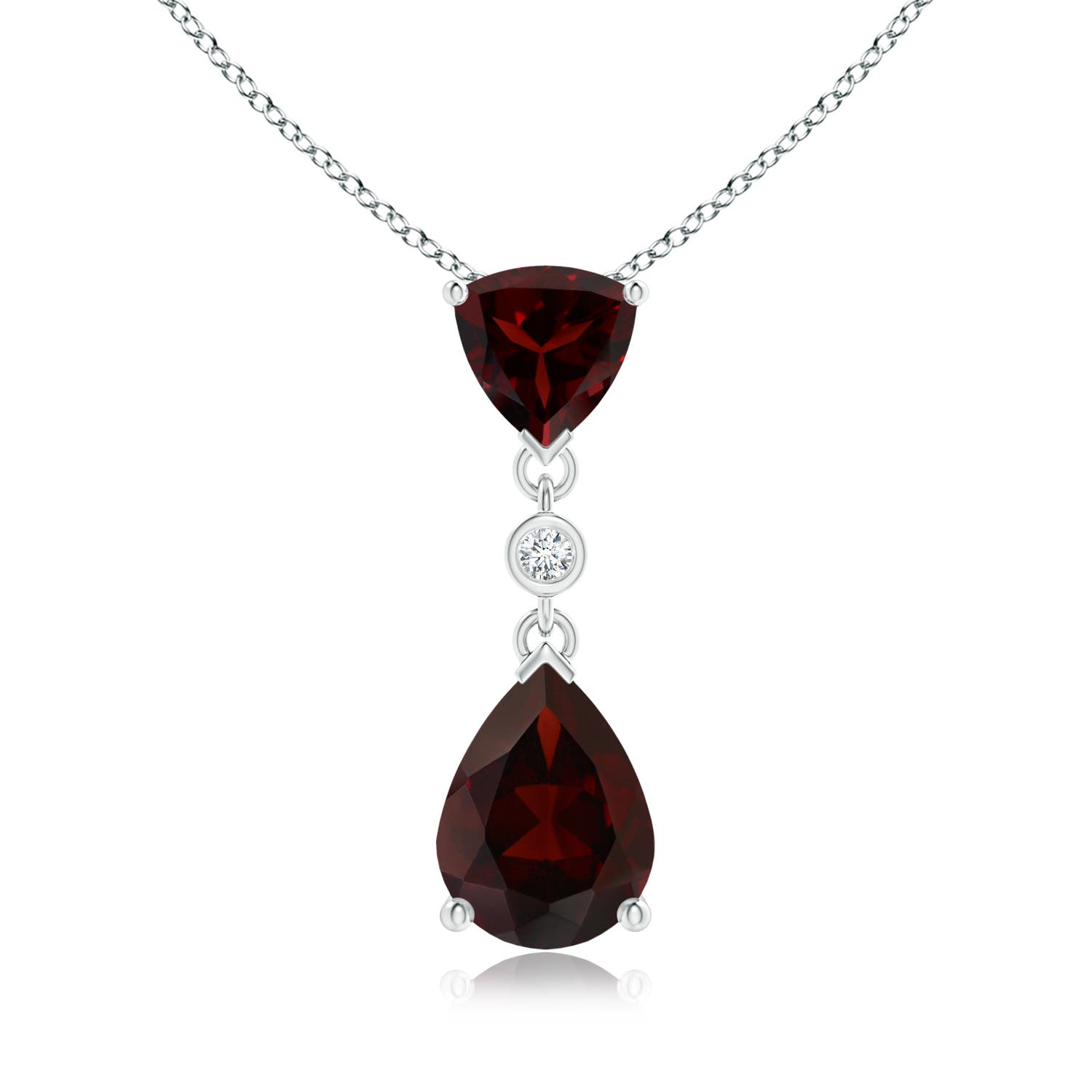 A - Garnet / 1.81 CT / 14 KT White Gold