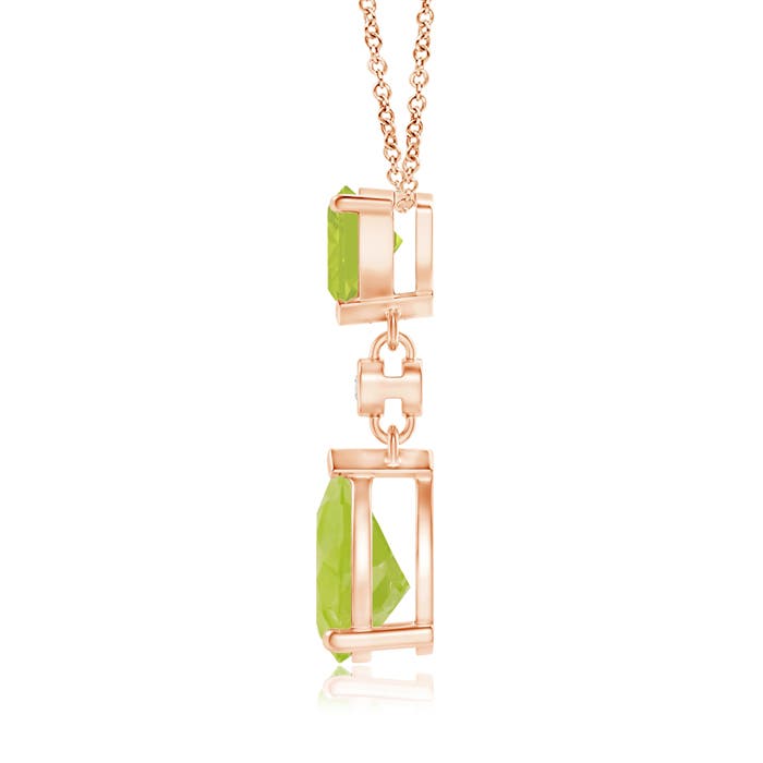 A - Peridot / 1.61 CT / 14 KT Rose Gold