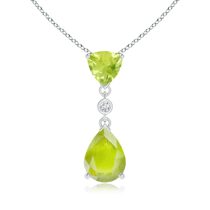 A - Peridot / 1.61 CT / 14 KT White Gold