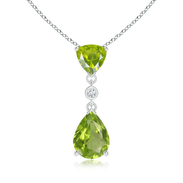 AA - Peridot / 1.61 CT / 14 KT White Gold