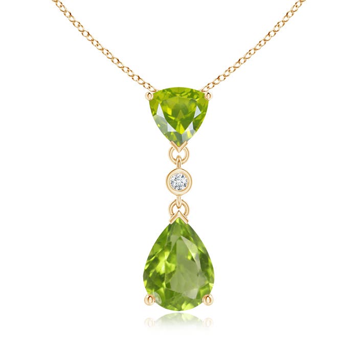 AA - Peridot / 1.61 CT / 14 KT Yellow Gold