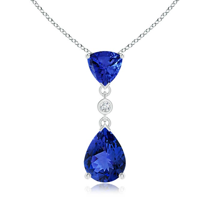 AAA - Tanzanite / 1.51 CT / 14 KT White Gold