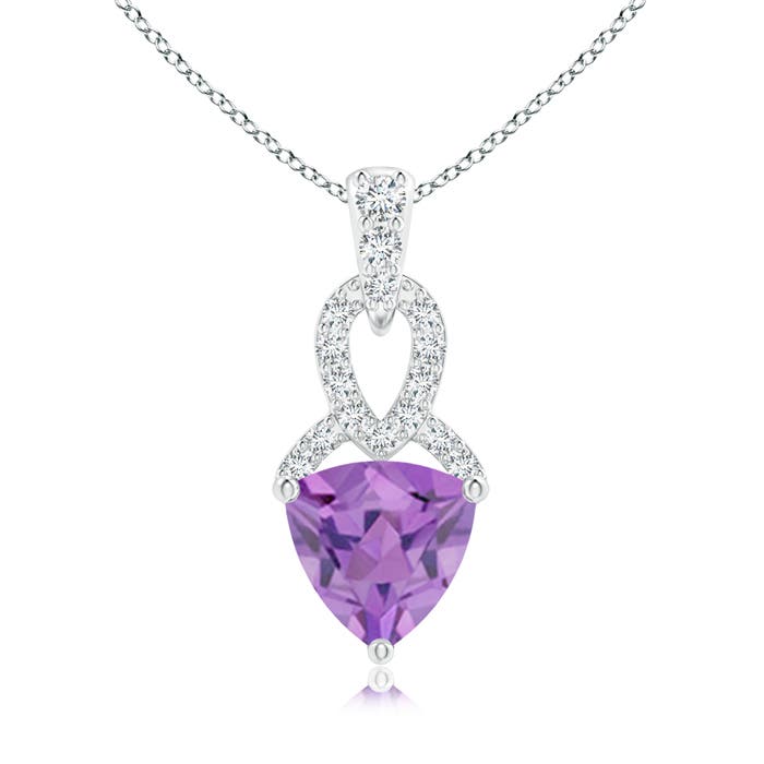 A - Amethyst / 0.79 CT / 14 KT White Gold