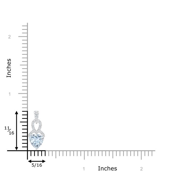 A - Aquamarine / 0.69 CT / 14 KT White Gold