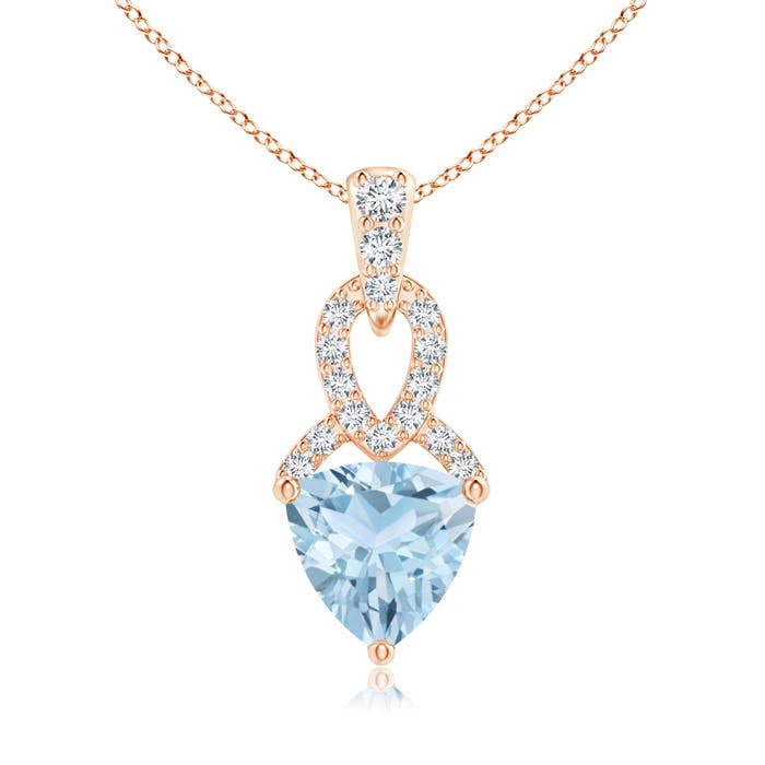 AA - Aquamarine / 0.69 CT / 14 KT Rose Gold