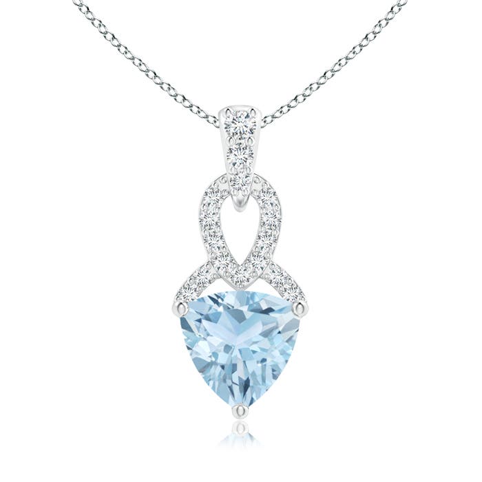 AA - Aquamarine / 0.69 CT / 14 KT White Gold