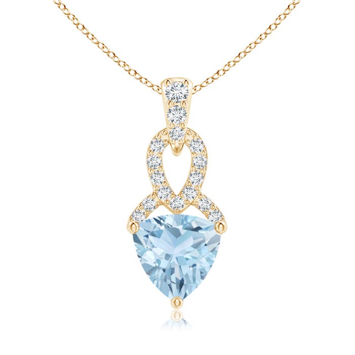 AA - Aquamarine / 0.69 CT / 14 KT Yellow Gold